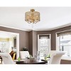 Elegant Lighting Elise 17 inch flush mount in brass - 2 of 4