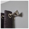 Loft By Umbra Soft Square Curtain Rod - Nickel 36-66" - 3 of 3