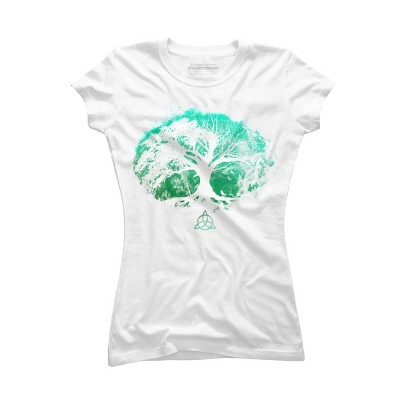 Junior's Design By Humans Tree of Life By Area31Studios T-Shirt