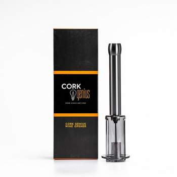 Cork Genius Air-Pump Wine Opener Wine Bottle Opener with Air Lift Technology for Bottle Opening Stainless-Steel Design - Non-Electric Wine Opener