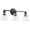 Quorum Lighting Dunbar 3-Light Noir Glass Vanity - 2 of 3