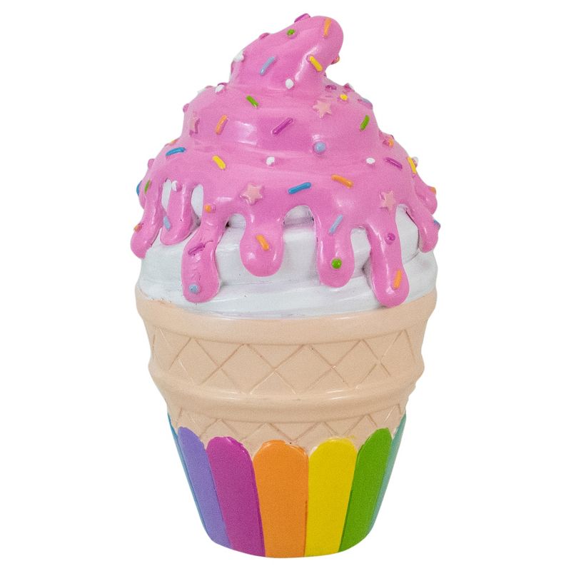 Northlight 7" Children's Colorful Ice Cream Cone Coin Bank, 3 of 4