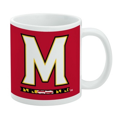 University of Maryland Primary Logo Ceramic Coffee Mug Novelty Gift Mugs for Coffee Tea and Hot Drinks 11oz White