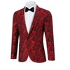 Clearlove Tuxedo Jackets One Button Slim Fit Formal Suits Blazer with Bow Tie Formal Blazer - 3 of 4