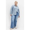 Women's Plus Size Liv Denim Shirt - mid denim | CITY CHIC - 4 of 4