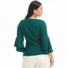 June + Vie by Roaman's Women's Plus Size Ruffled Long-Sleeve Sweater - 3 of 4