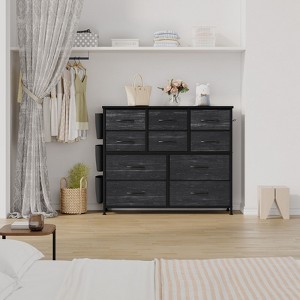 10 Drawers Dresser for Bedroom,Fabric Storage Drawer, Dressers & Chest of Drawers with Side Pockets - 1 of 4