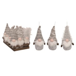 Transpac Polyester 6 in. Multicolor Christmas Plush Birch Gnome Ornaments Set of 12 - 1 of 2