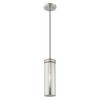 Livex Lighting Art Glass 1 - Light Pendant in  Brushed Nickel - 3 of 4