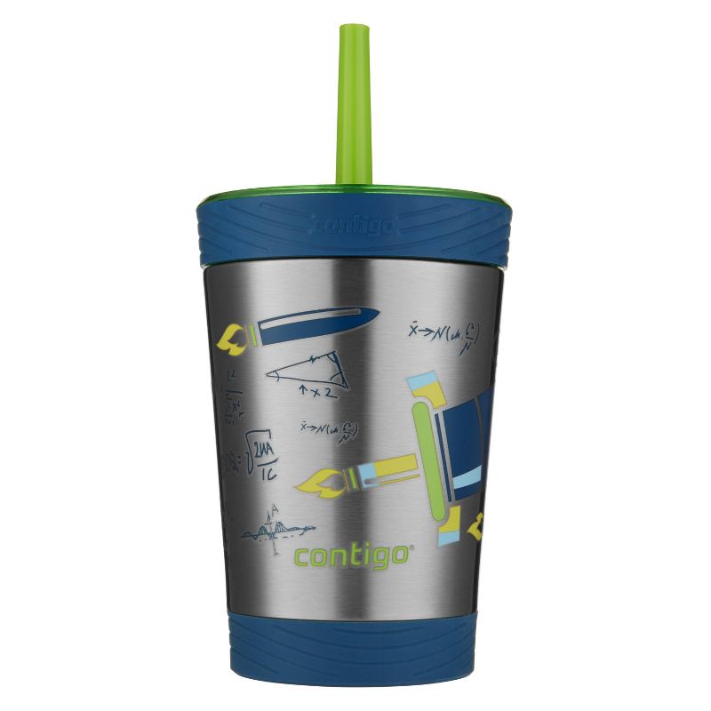 Contigo Kids 12oz Stainless Steel Spill-Proof Tumbler with Straw, 1 of 8