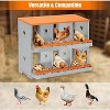Chicken egg laying box, metal chicken egg laying box, egg laying box with large ventilation holes for easy egg collection - 3 of 4
