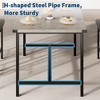 Dining Table Set, 4 Person with Counter Height Table and 4 Upholstered Bar Stools, 5 - Piece Kitchen Table Set - 4 of 4