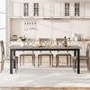 78.7 Inch Long Kitchen Table for 6-8, Dining Room Table for Kitchen Living Room, Large Rectangular Dinner Tables - 2 of 4