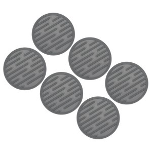 Unique Bargains Silicone Heat Resistant Non-Slip Restaurant Drink Coaster 6 Pcs - 1 of 4