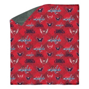 NHL Washington Capitals 60"x70" Uplift Chenille Throw Blanket - 1 of 3