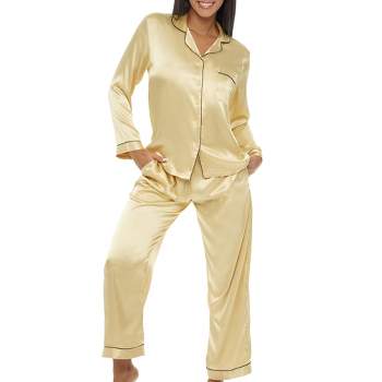 Adr Women's Ribbed Knit Pajamas Set Set With Pockets, Cami Top And Pajama  Thermal Underwear Pants Beige 2x Large : Target