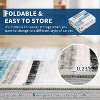 TackView Washable Area Rug, Foldable Geometric Printed Carpet, Soft Low Pile Floor Mats, Floor Covering for Bedroom Living Room - 3 of 4