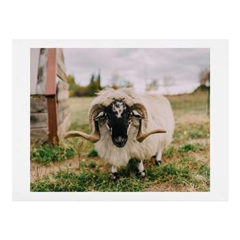 8"x10" Chelsea Victoria The Curious Sheep Art Print Unframed Wall Poster Green - Deny Designs