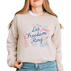 Simply Sage Market Let Freedom Ring Icons Sweatshirt - 1 of 4