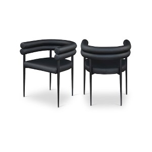 Meridian Furniture,Lavina Vegan Leather Dining Chair, Set of 2 - 1 of 4