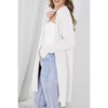 Coolmee Women's Long Sleeve Casual Knit Cardigan Open Front Cozy Sweater Coat with Pockets - 2 of 3