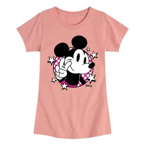 Girls' - Disney - Mickey & Friends Fitted Short Sleeve Graphic T-Shirt - 1 of 4