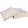 Bigso Oskar Fiberboard Label Frame Document Letter Box for Paperwork A4 or Letter Size - Durable Keepsake Box w/ Lid and Label Holder - Golden Square - 3 of 4
