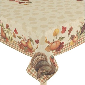 Laural Home Bountiful Harvest Rectangle Tablecloth - 1 of 2