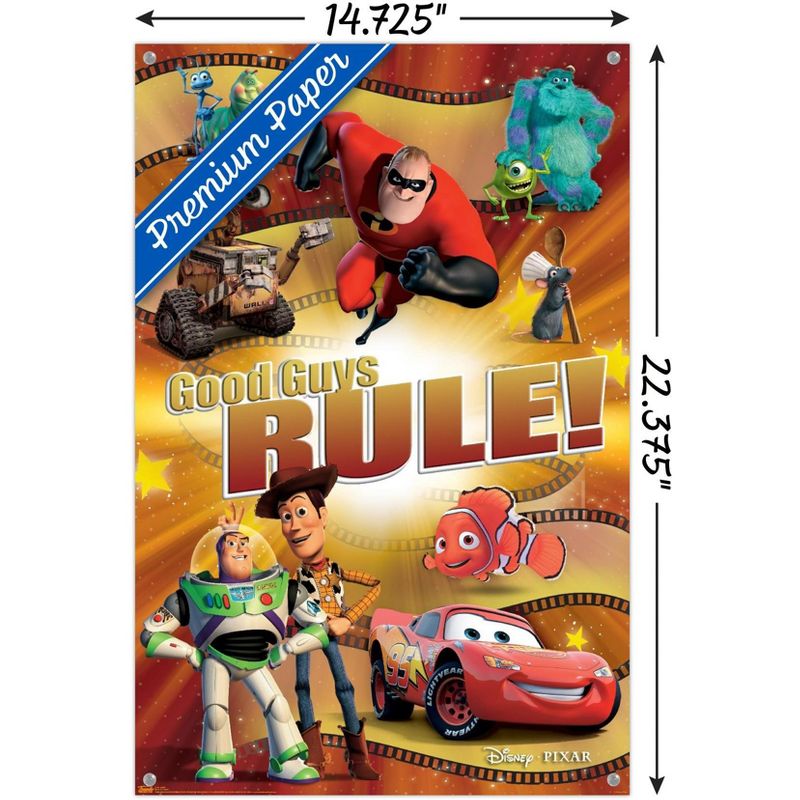 Trends International Disney Pixar - Best of Pixar - Good Guys Rule! Unframed Wall Poster Prints, 3 of 7