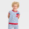 Toddler Boys' 2pc Disney Mickey Mouse Tank and Shorts Set - Red/Blue - 3 of 4