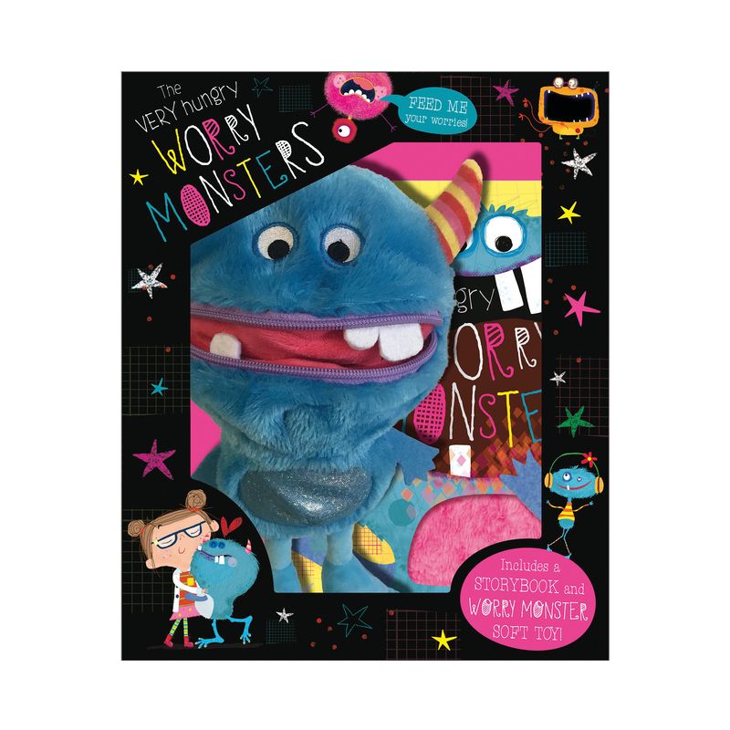 The Very Hungry Worry Monster Plush and Book Box Set - by  Rosie Greening (Mixed Media Product), 1 of 2