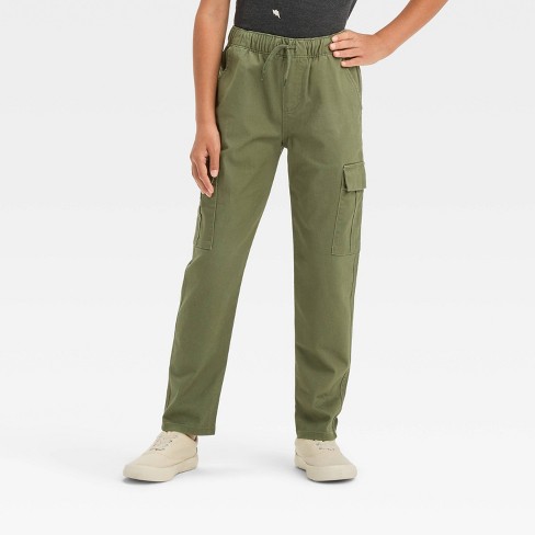 Boys green cargo shops pants