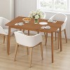 BestMasssage 47 Inch Dining Table Modern Wood KitchenTable with Tapered Legs - 3 of 4