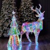 Christmas Prismatic Iridescent Christmas  Deer 57", LED lights - 4 of 4
