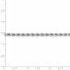 Black Bow Jewelry 4mm 14k White Gold Solid Diamond Cut Rope Chain Bracelet, 8 Inch - 4 of 4