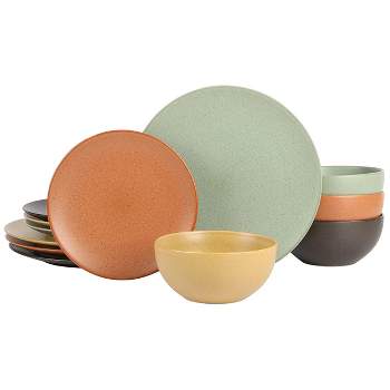 Gibson Elite Capetown 12 Piece Stoneware Dinnerware Set