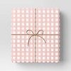 30” 25 sq ft Christmas Roll Wrap Gingham Pink - Wondershop™ - 2 of 3