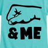 Girls' - Instant Message - Daddy And Me Fist Bump Fitted Short Sleeve Graphic T-Shirt - 2 of 4