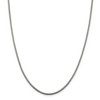 Black Bow Jewelry 2mm, Sterling Silver Fancy Round Box Chain Necklace - 3 of 4