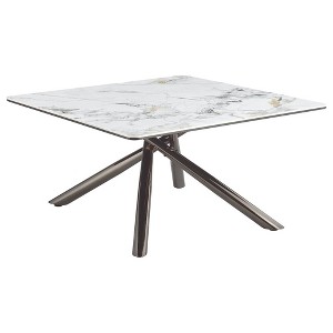 Coaster,Carvell Square Sintered Stone Top Coffee Table - 1 of 4