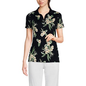 Lands' End Women's Supima Cotton Polo Shirt - 1 of 3
