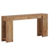 Gulches Farmhouse Console Table, Extra Long, Narrow Wood, Light Oak Brown, 70.9", Entryway/Sofa/Hallway Accent Table - 3 of 4