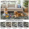 Vintage Distressed Area Rug for Living Room, Non-Slip Non-Shedding Washable Accent Rugs - 4 of 4