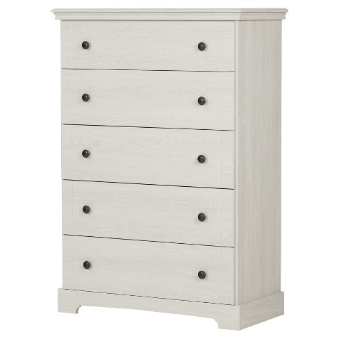 Avilla 5 Drawer Vertical Dresser Winter Oak South Shore Target