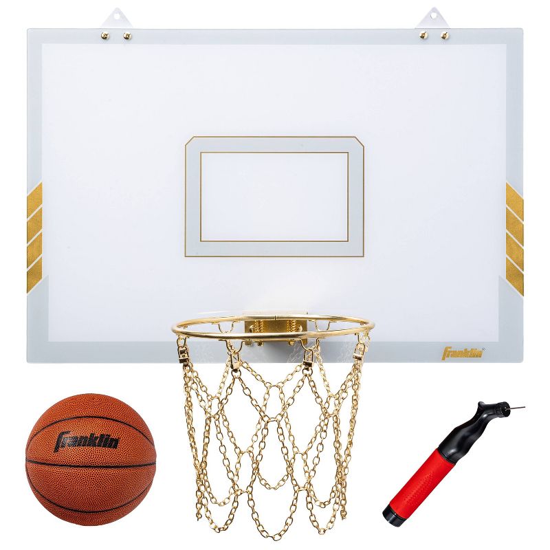 Franklin Sports Mini Basketball Hoop Player Arcade and Table Games - Gold Chrome, 1 of 2