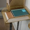 Martha Stewart 2pc Mesh Metal Paper Letter Inbox Gold - 3 of 4