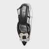 Women's Annette Satin Slingback Heels with Memory Foam Insole - A New Day™ - 3 of 3