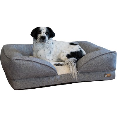 K&H Pet Products Large Sized Washable Pet Furniture Comfortable Over Stuffed Pillow Top Orthopedic Dog Bed Lounger, 28 x 36 Inches, Classy Gray