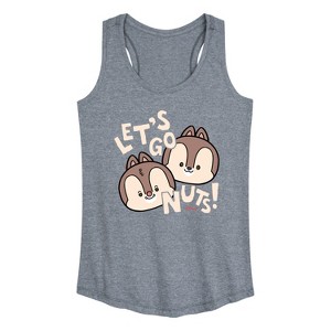 Women's - Disney - Let's Go Nuts Graphic Racerback Tank - 1 of 4