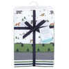 Hudson Baby Infant Boy Cotton Flannel Receiving Blankets, Woodland Tales, One Size - 2 of 4